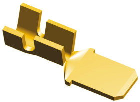 Konektor płaski Męski 6.35 x 0.81mm długość 19.69mm Izolacja: Nieizolowane Cyna