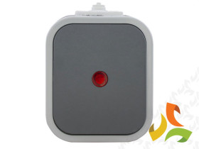 B2 IP54 Wyłącznik krzyżowy podświetlany n/t 10A 250V WNT-8B2/S szary/szary ABEX