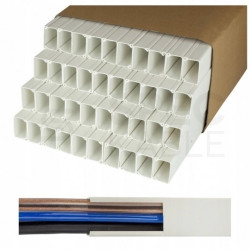 Listwa elektroinstalacyjna kanał kablowy BKK 40x25mm korytko z pokrywą KARTON=80m (40szt)