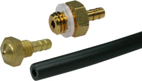 Accessory kit, 1 hose nozzle, 1 nozzle and 500 mm hose 4 x 1, for steel slide valve, 43.138