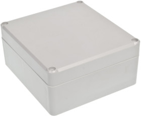 ABS enclosure, (L x W x H) 125.3 x 115.4 x 58.05 mm, light gray, IP65, 4U63131206017