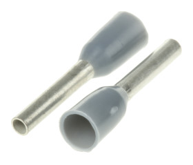 Końcówka tulejkowa izolowana 0.75mm² długość 8mm Szary średnica 1.2mm Izolowane TE Connectivity