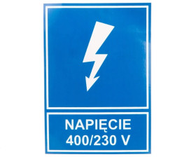 Tabliczka /znak informacyjny/ TZI 74X105S N.400/230V E04TZ-01041121100 /10szt./