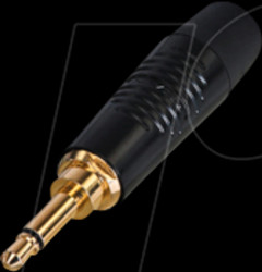 RTP2C-B 3.5mm mono 2-pin jack plug, black housing
