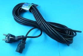 KABEL C13-&gt;WT.SIEC. 10,00mb KĄT.CZARNY