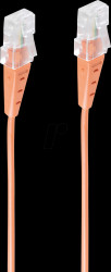 BS70078-3 ISDN connection cable, 4-pin connector, orange, 3.0 m