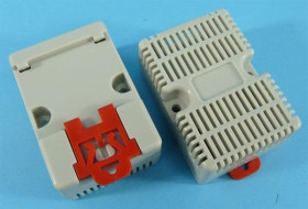 OBUDOWA 65x46x29 UNI NA SZYNĘ DIN SZARA