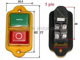 Wył. elektromag. 1F DZ-6F 250V 15A 5p