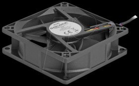 67301 Axial Fan, 24 V DC, 80 x 80 x 25 mm, black