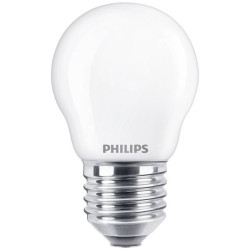 Philips 76347300 LED Bulb Teardrop E27 4.3W 40W Warm White EEC F