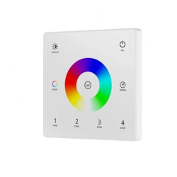 Panel LED naścienny Skydance - RGB/RGB+W - 4 strefowy - 3V - TW4-4(W)