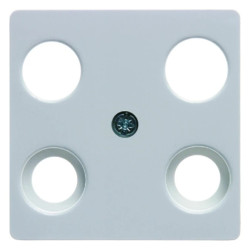 Płytka centralna do gniazda antenowego 4-wyjściowego śnieżnobiały S.1/B.1/B.3/B.7 Glas 14831909