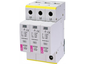 Ogranicznik przepięć Typ 2 (C) 3P 20kA 1,5kV ETITEC C T2 275/20 3+0 002440399 ETI