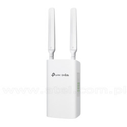 TP-Link ER703WP-4G-Outdoor, zewnętrzny gigabitowy router VPN Omada, AX, PoE, 3000Mbps, 5x 10/100/1000 RJ-45, 1x SFP