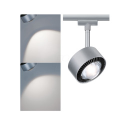 96810 URail LED rail spotlight Aldan, 533.8 lm, 8 W, 4000 K, chrome/bl
