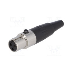 Gniazdo mikrofonowe MINI XLR 3-pin na kabel / MXLR-3G