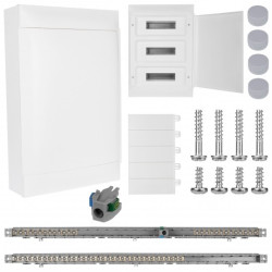 Rozdzielnica natynkowa PRACTIBOX 3x18 modułów IP40 612x432x76mm drzwi pełne LEGRAND