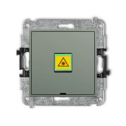 MINI Mechanizm gniazda światłowodowego/optycznego pojedynczego, bez pola opisowego szałwiowy 61MGOPBO-1