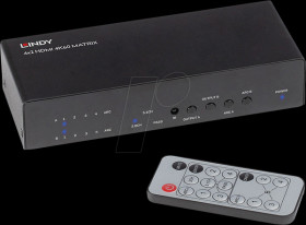 38084 4x2 HDMI matrix switch, 4K 60 Hz