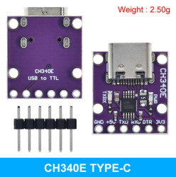 MINIATUROWY KONWERTER USB TTL UART CH340E USB-C (ARD-CH340E-USBC)