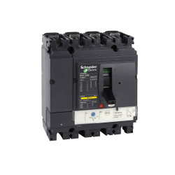 Wyłącznik kompaktowy MCCB, 4-biegunowy, 100A, 690V, Stałe, Schneider Electric, LV4