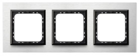 Sonata Ramka potrójna szczotkowane aluminium 4mm R-3RAC/62/25