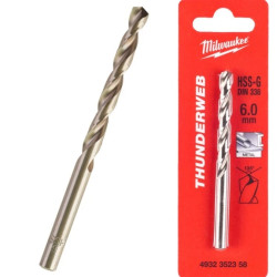 Wiertło do metalu HSS-G walcowane 6x57/93mm THUNDERWEB MILWAUKEE