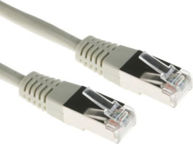 Kabel kat. 5, F/UTP, 5m, Szary, PVC, złącze: Wtyk RJ45/męski RJ45