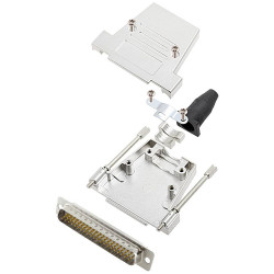 Encitech 6355-8041-04 DTSL37-LJSRG D-Sub Pin Strip set 62 Pins Solder Bucket