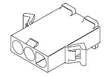 Obudowa złącza 4-pinowe -rzędowe raster: 6.7mm Molex Wtyk 3191