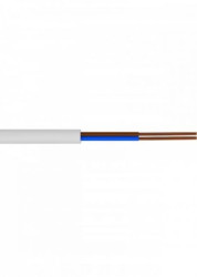 Przewód mieszkaniowy H03VV-F (OMY) 2x1,5 biały 300/300V /50m/