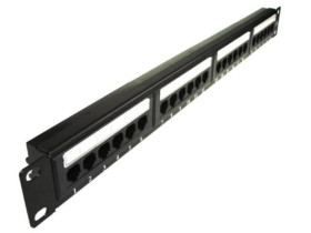 Patch panel 24-port UTP6 1U 19cali bez półki krone LS
