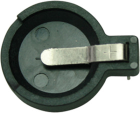 Battery holder for button cell Ø 12/16 mm, 1 cell, PCB mounting, BATTERIEHALTER 500