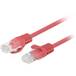 Patchcord UTP kat.5e kabel sieciowy LAN 2x RJ45 linka czerwony 0,5m LANBERG