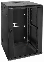 D6618ZL/B - Szafa Rack 19" dwusekcyjna - 600x600x18U