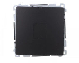 Simon Basic Zaślepka ramki (moduł). Mocowanie za pomocą łapek lub wkrętów czarny BMPS.01/49