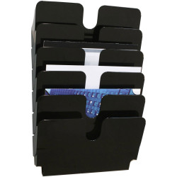 Durable 1700014061 FLEXIPLUS Brochure holder 6 compartments Black/Transparent