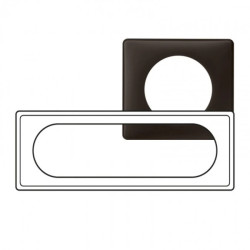 CELIANE Ramka NATURAL Bazaltowy 6/8-modułowa 066746