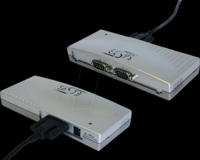 EX-1332V USB 2.0 converter, USB-B to 2x RS-232, FTDI