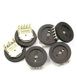 16*2mm Double Dial Gear Potentiometer - 10K - 10 pcs