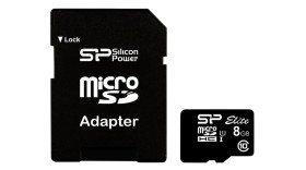 Karta Micro SD MicroSDHC, 8 GB, Silicon Power Elite