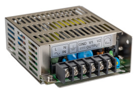 Zasilacz impulsowy nap. wyjściowe: 5 V dc, 12 V dc 35W 2.5A 2 -wyjścia nap. wejściowe: 85 → 264V ac Montaż w