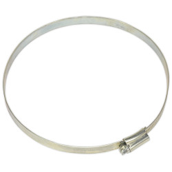 Sealey SHC7 Hose Clip Zinc Plated &#xD8;140-160mm Pack of 10