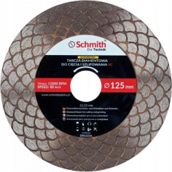 Tarcza diamentowa 125 do cięcia szlifowania RC z redukcją kąt 45 st. Schmith
