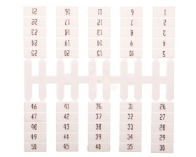 Oznacznik elastyczny do złączek szynowych EO4 /1-50/ 4x50szt. 003901773