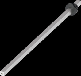 Shaft, (L x W x H) 600 x 6 x 6 mm, for load-break switch, 3LD9345-1C