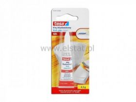 Klej sekundowy, żel, przeźroczysty, TESA. 4,5g