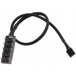 Adapter rozdzielacz wentylatorów zasilania wentylatorów 5x 4 pin HUB