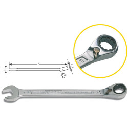 Hazet 606-10 Ratcheting Crowfoot Wrench 10mm 72 Teeth Chrome-Plated