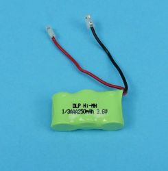 3,6V/250mAh 3x1/3xAAA 3,6V Ni-MH AKU.